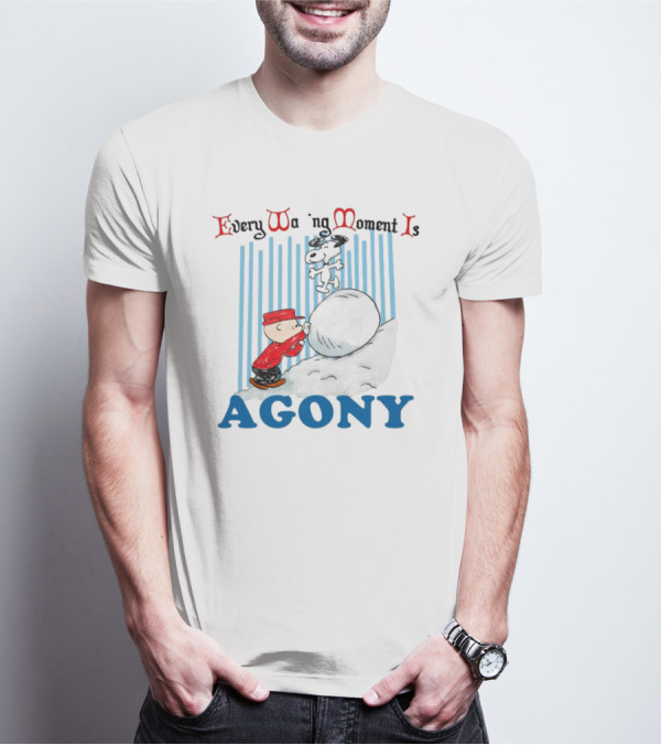 Every Waking Moment Is Agony Sisyphus Dog Cartoon Snowball T-Shirt
