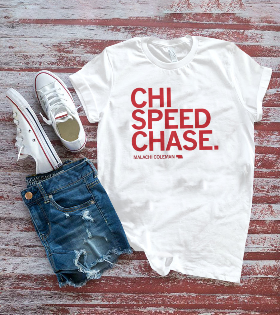 CHI SPEED CHASE Malachi Coleman Nebraska T-Shirt
