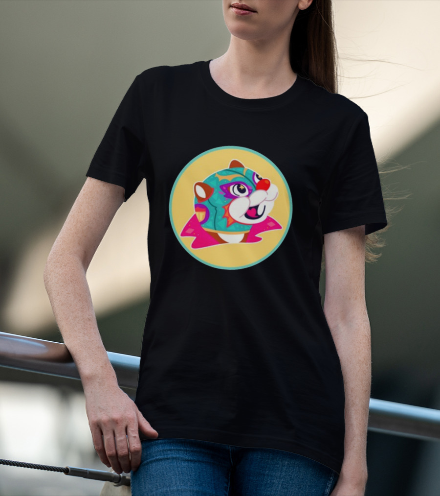 El Hijo Del Buc-Ees Luchador Beaver Mask T-Shirt