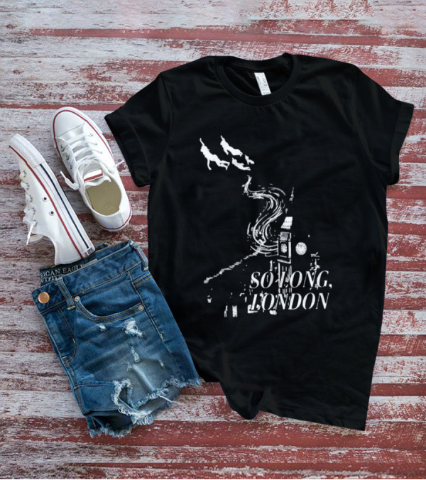 So Long London Peter Pan Neverland Big Ben Flight T-Shirt