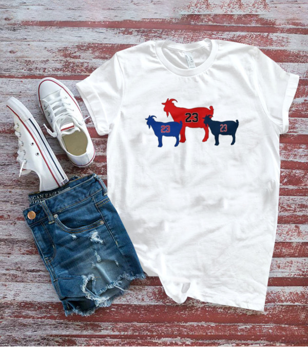 Chicagoats 23 Basketball Goat Trio T-Shirt