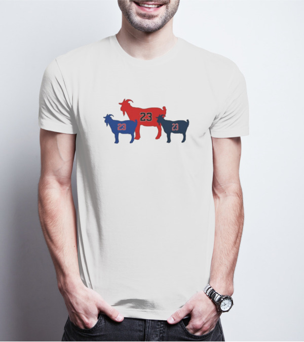 Chicagoats 23 Basketball Goat Trio T-Shirt