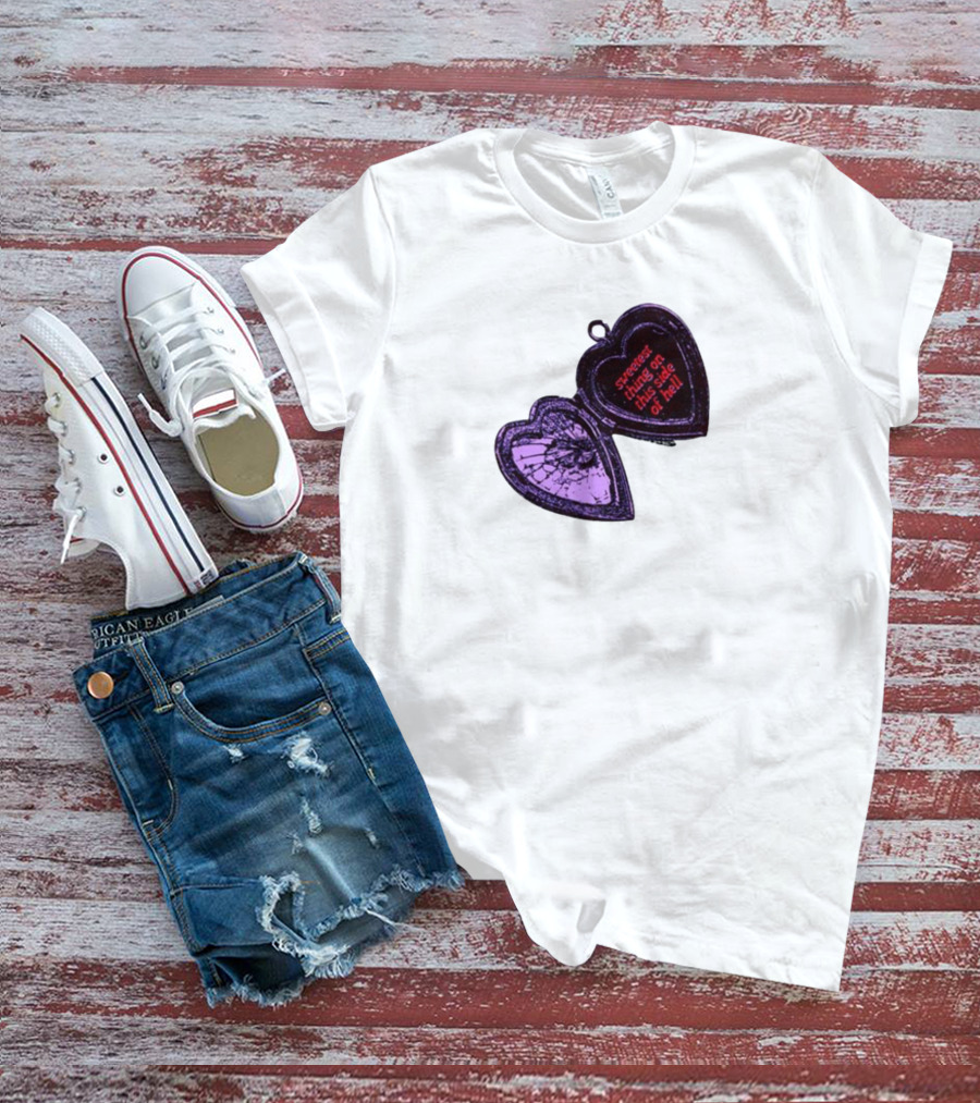 Sweetest Things On This Side Of Hell Broken Heart Pendant T-Shirt