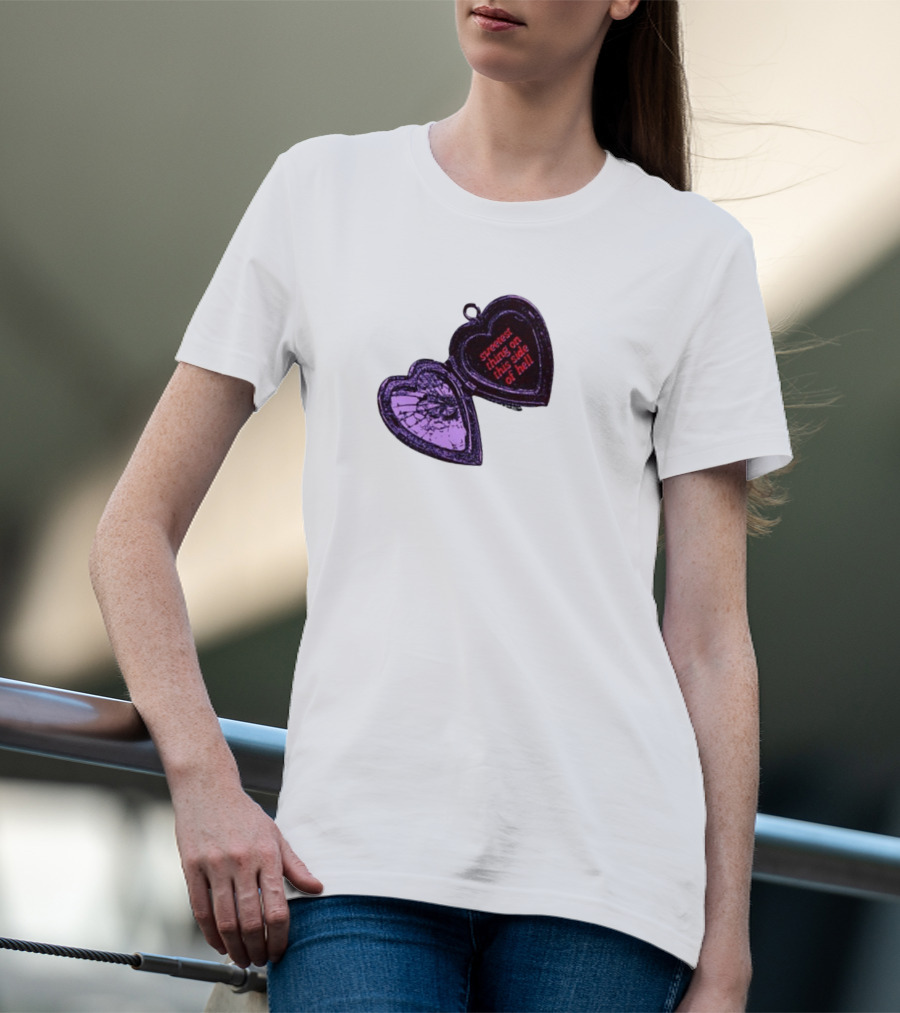 Sweetest Things On This Side Of Hell Broken Heart Pendant T-Shirt