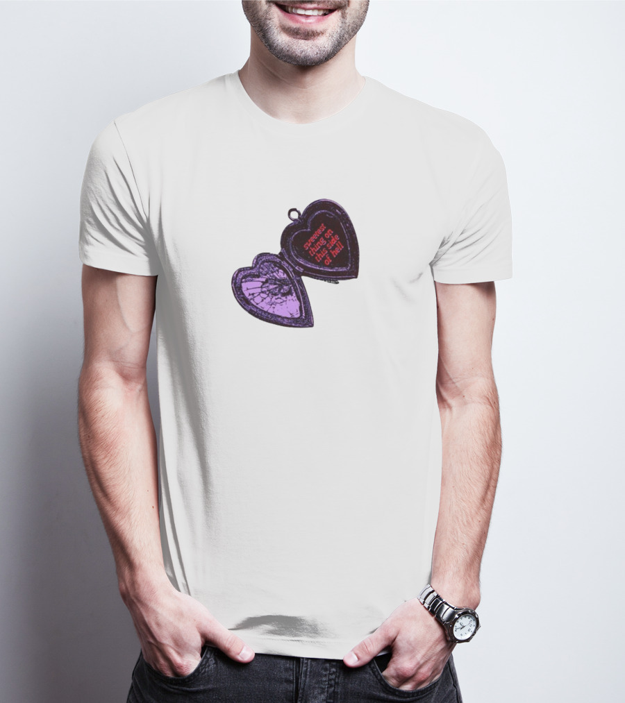 Sweetest Things On This Side Of Hell Broken Heart Pendant T-Shirt