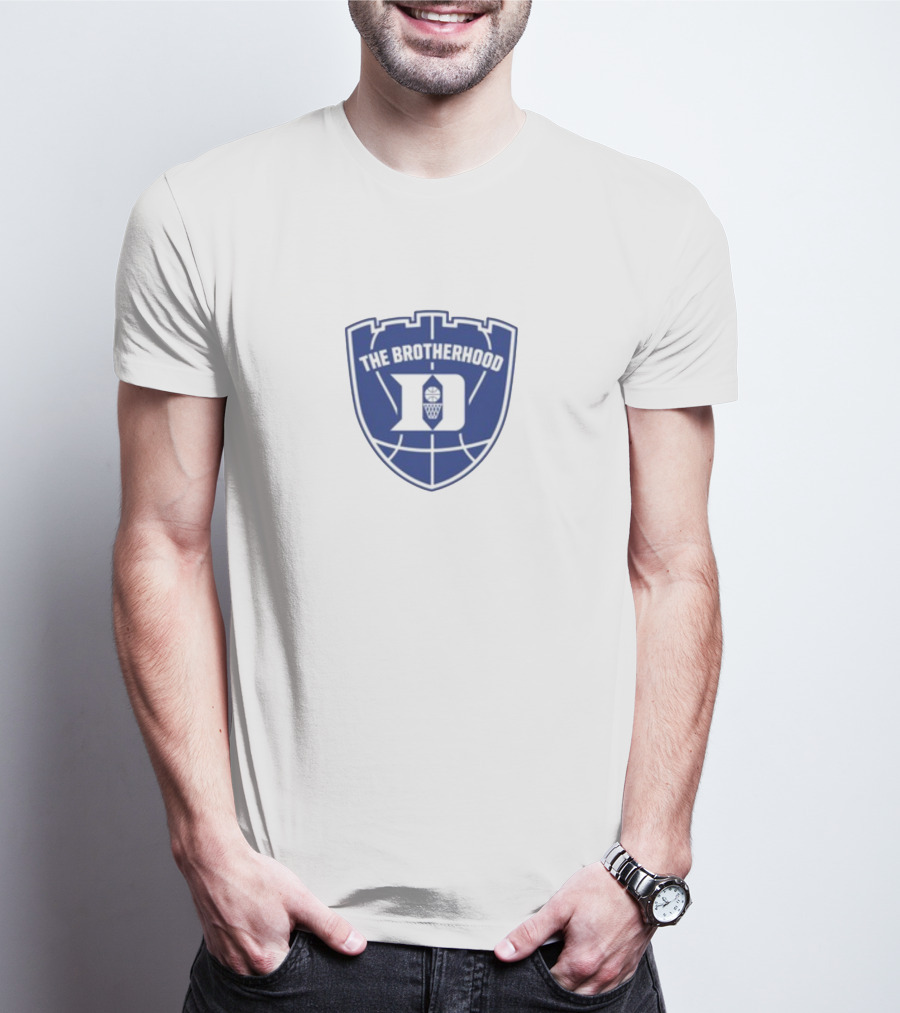 Duke Basketball The Brotherhood Crest Icon With Ball T-Shirt