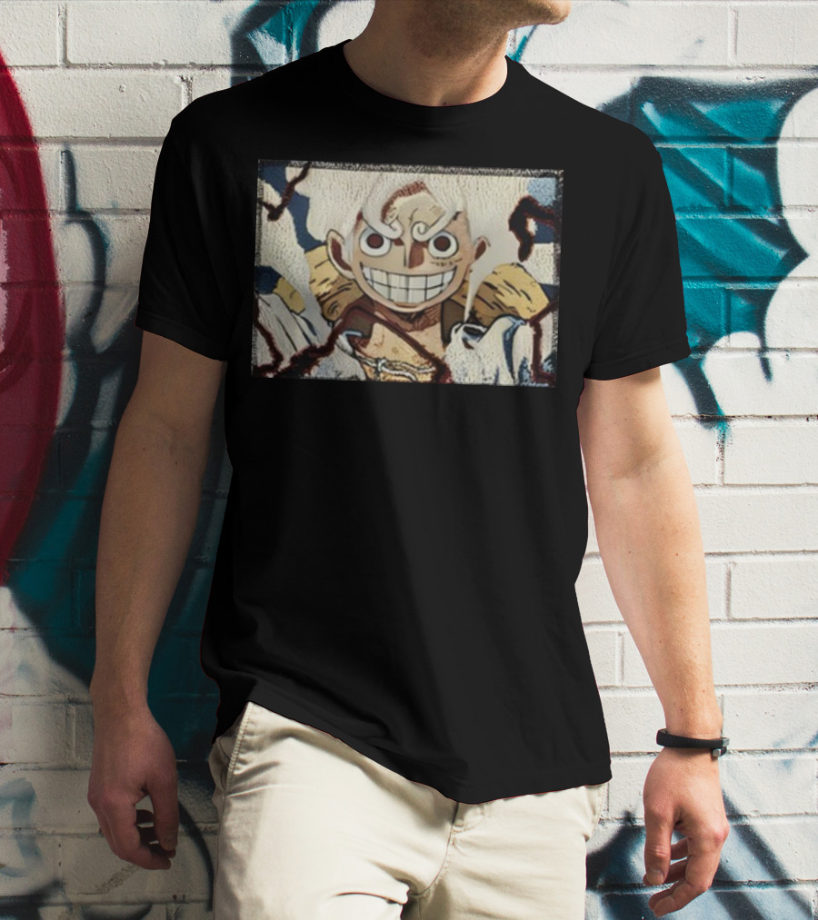 Max Holloway Gear 5 Luffy One Piece Anime Character T-Shirt