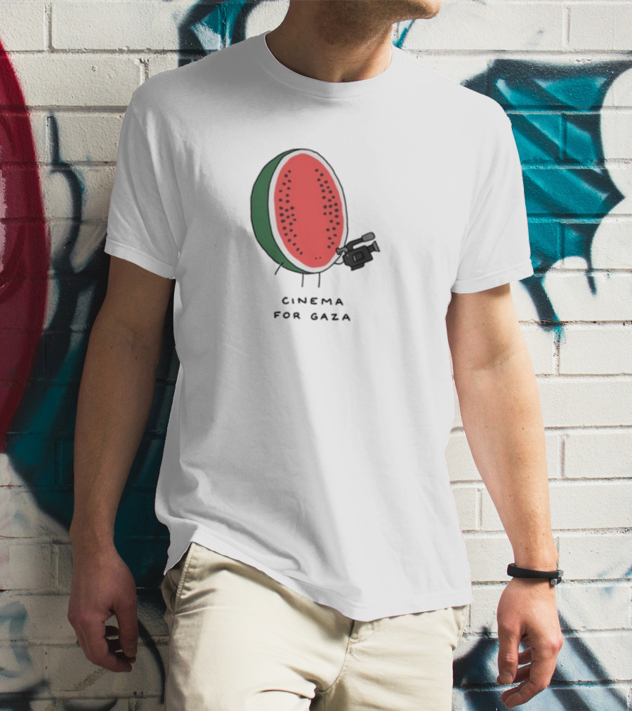 Cinema For Gaza Watermelon Holding Camera T-Shirt