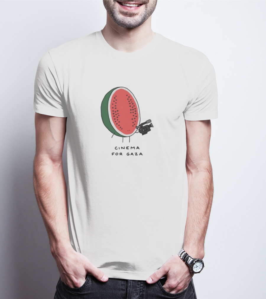 Cinema For Gaza Watermelon Holding Camera T-Shirt