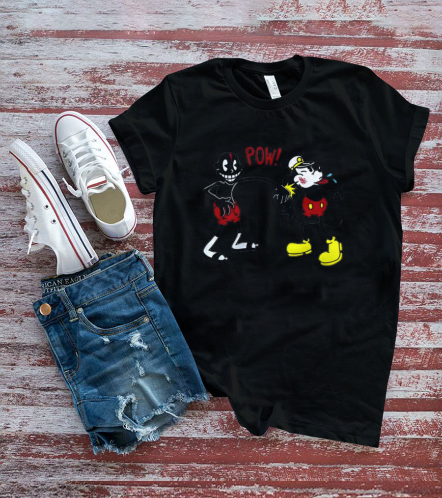 Smalldarkone Knockout POW Vintage Iconic Cartoon Punch T-Shirt