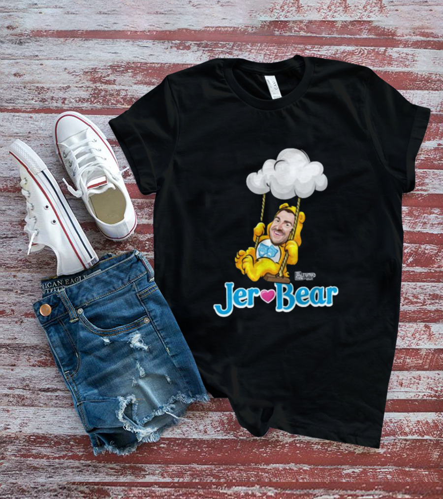Lebatardaf Jeremy Taché Jer-Bear Swinging Under Cloud Face T-Shirt