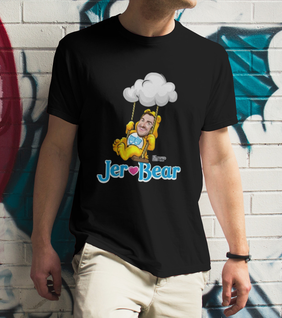 Lebatardaf Jeremy Taché Jer-Bear Swinging Under Cloud Face T-Shirt