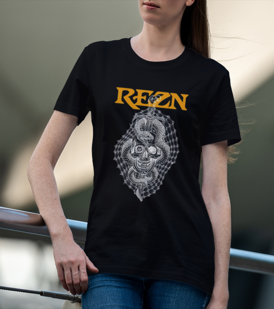 Rezn Skull Snake Web Impaled T-Shirt