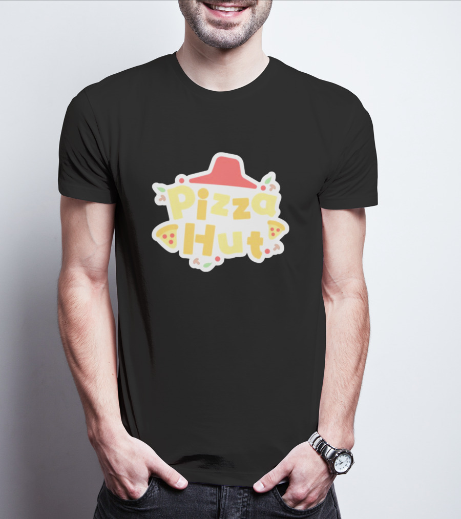 Pizza Hut Vtuber Style Playful T-Shirt