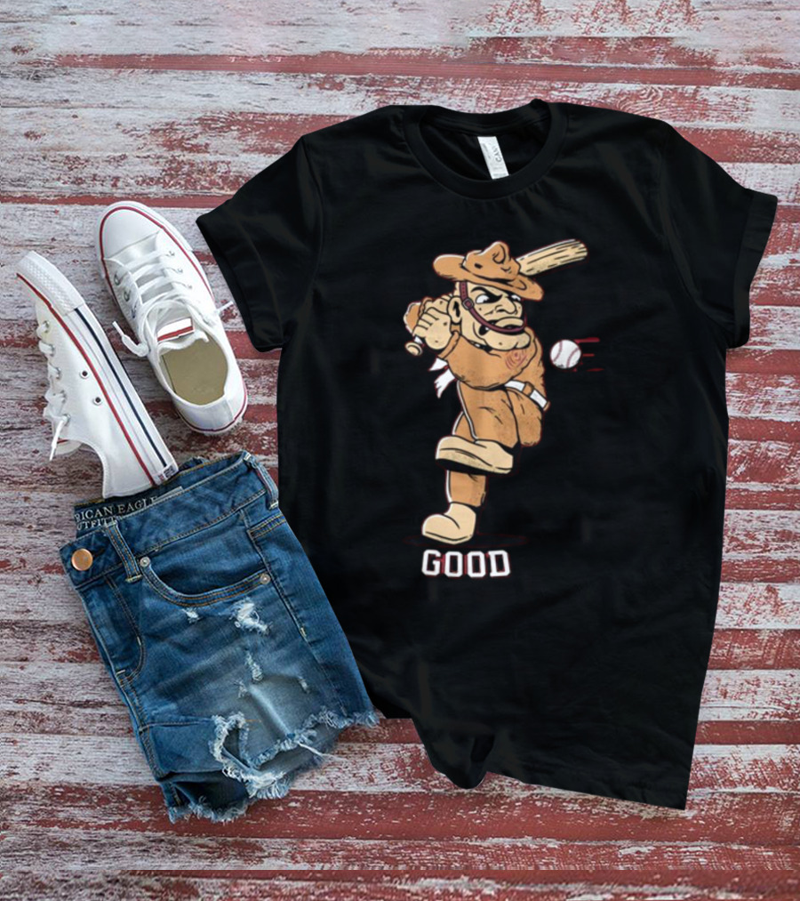 Tam Baseball Good Cowpoke Batter Action T-Shirt