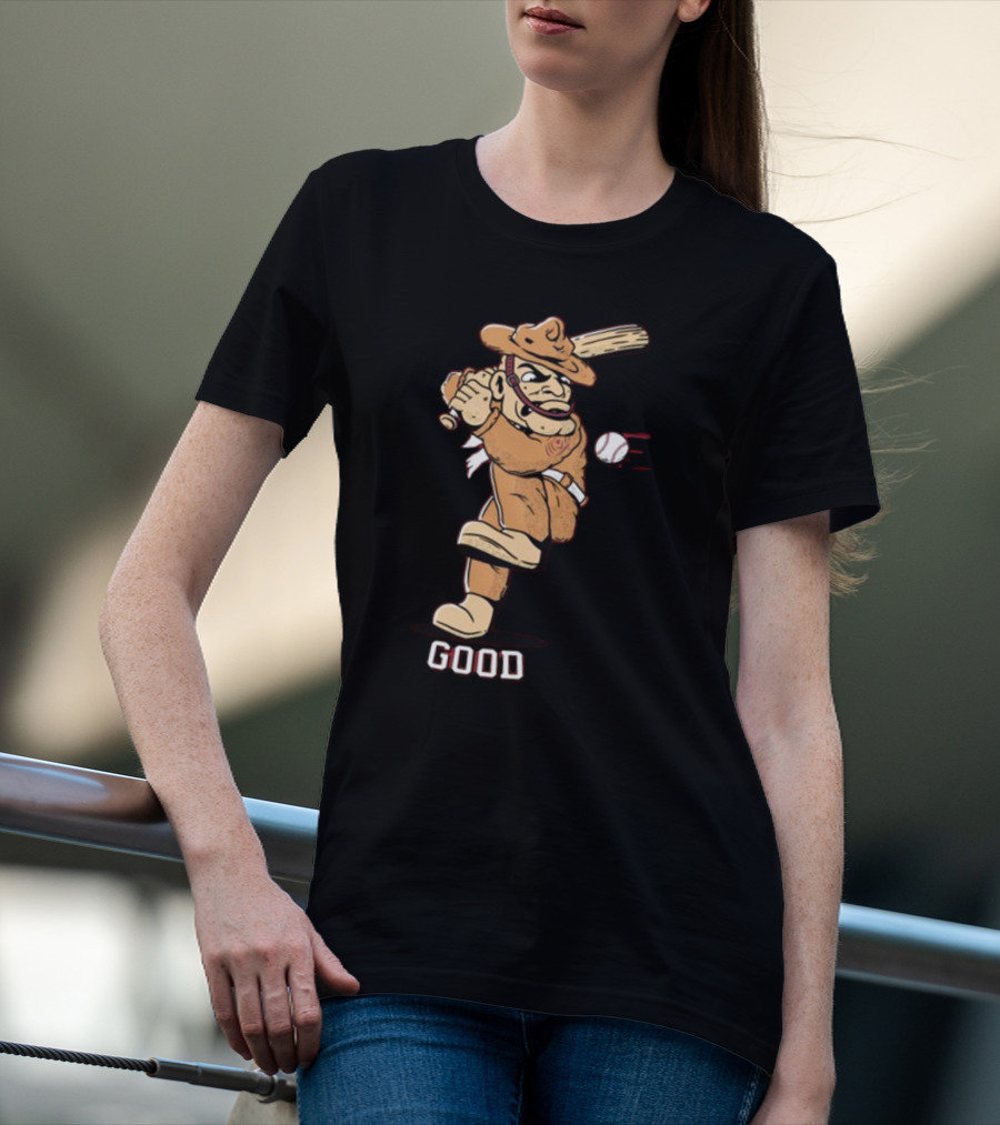 Tam Baseball Good Cowpoke Batter Action T-Shirt
