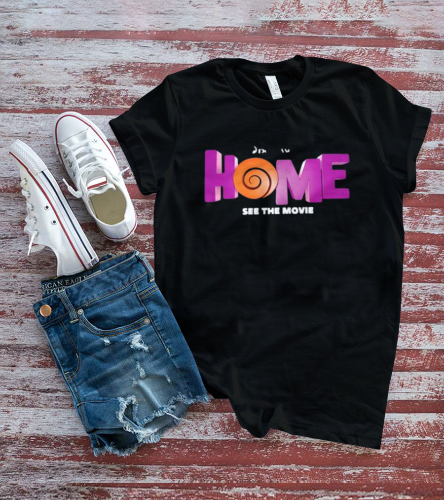 DreamWorks Home See The Movie Logo With Spiral T-Shirt