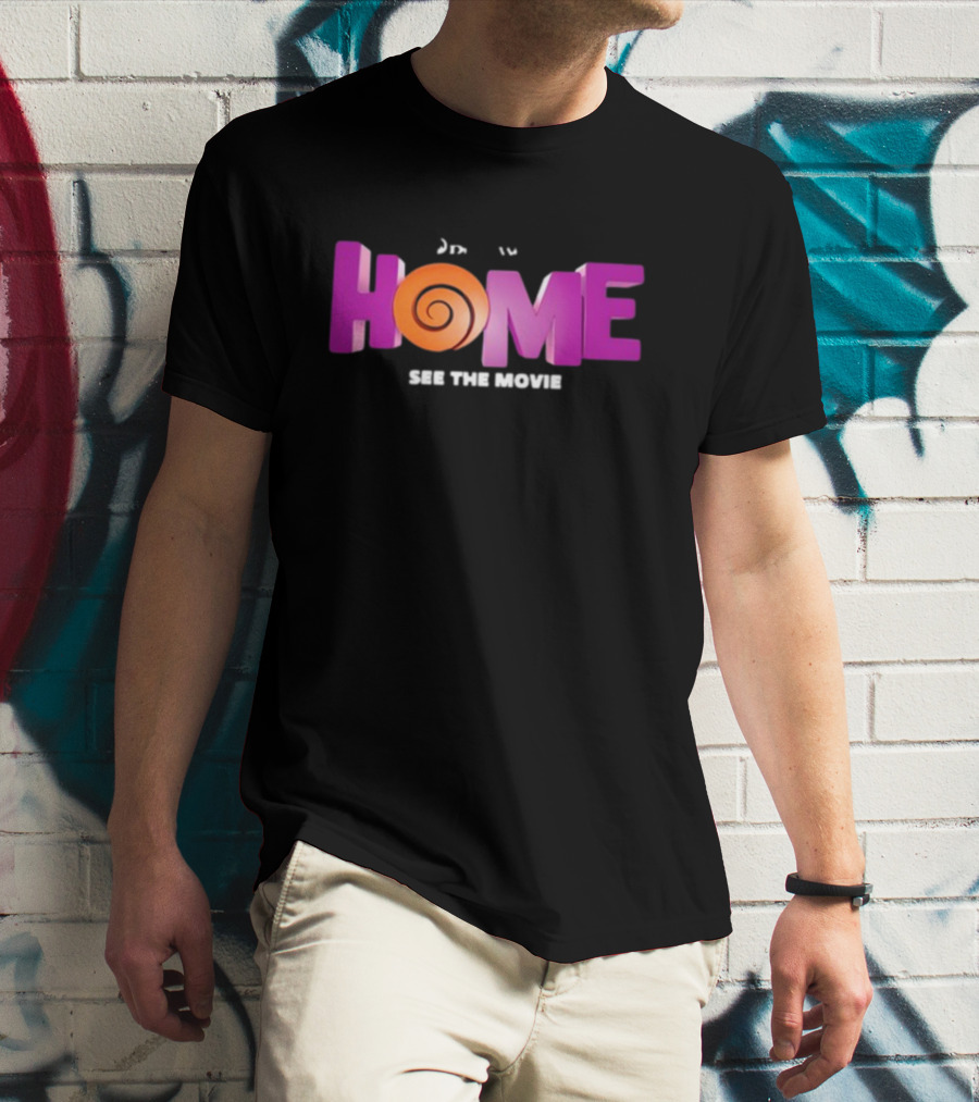 DreamWorks Home See The Movie Logo With Spiral T-Shirt