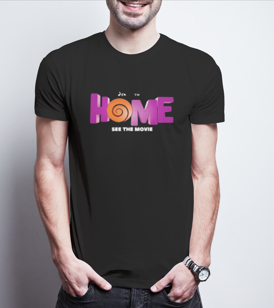 DreamWorks Home See The Movie Logo With Spiral T-Shirt
