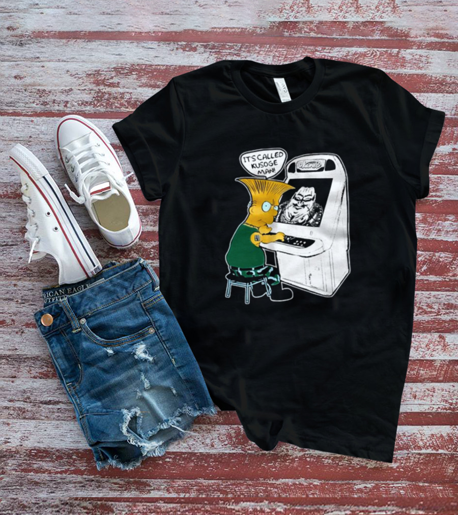 Simption Arcade Gamer It's Called Kusoge Man T-Shirt