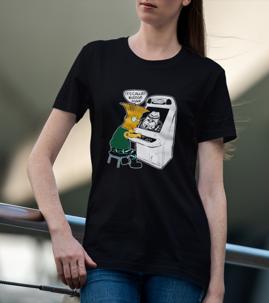 Simption Arcade Gamer It's Called Kusoge Man T-Shirt