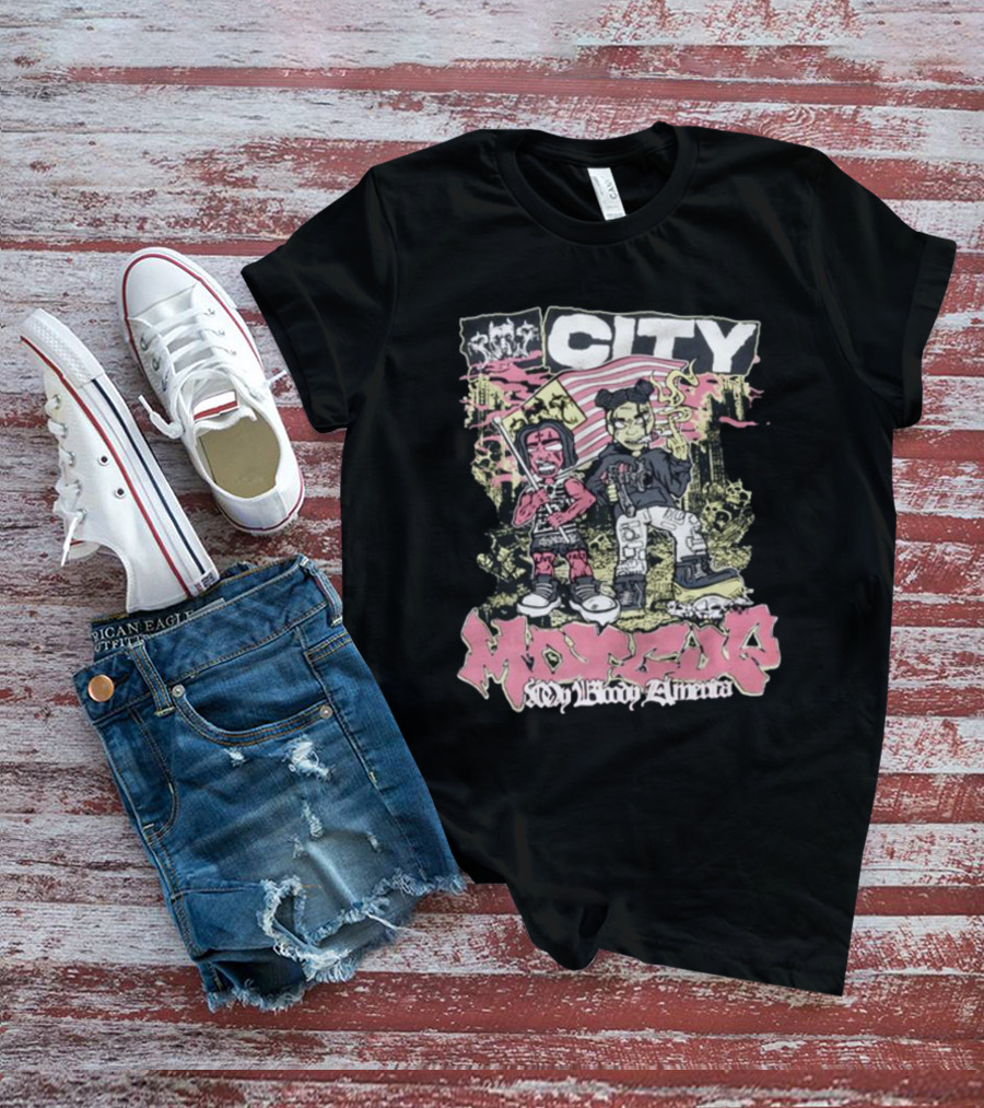 My Bloody America City MORADO T-Shirt