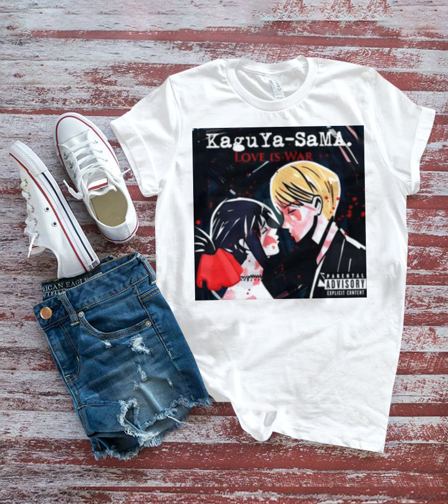 Kaguya-Sama Love Is War Explicit Content Parental Advisory T-Shirt