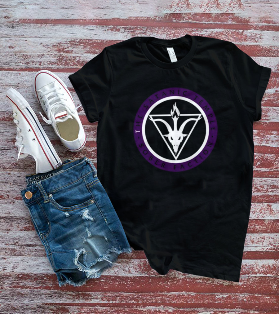 The Satanic Temple Sober Faction Symbolic Goathead Emblem T-Shirt