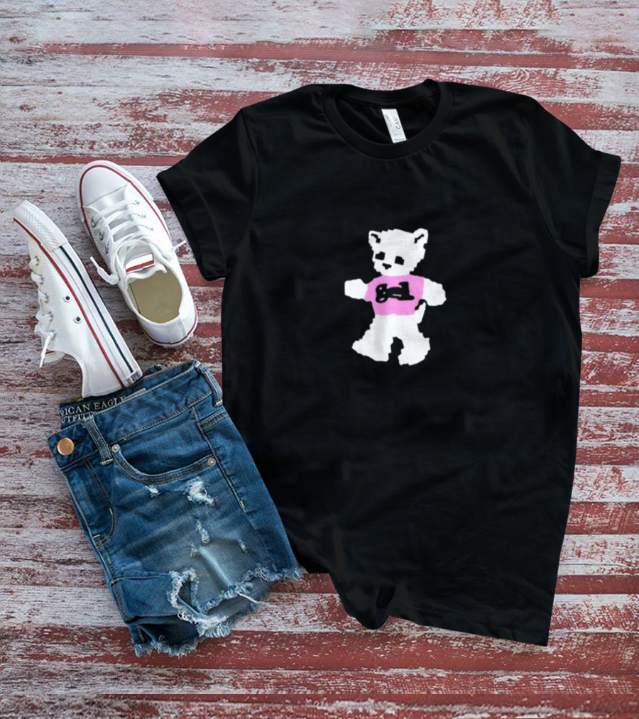 Gel Cat Spoiled Rotten To The Core White Bear Pink Shirt Game Controller T-Shirt