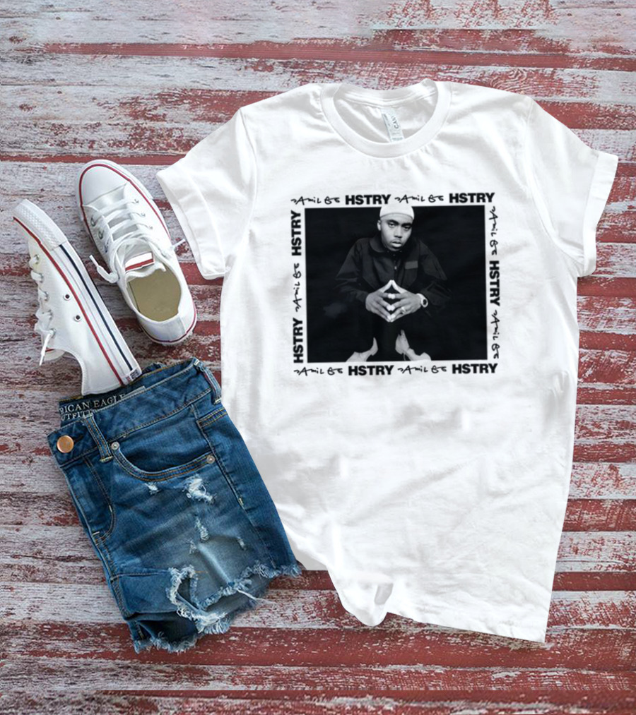 Hstry X Jamil Gs Hip Hop 50 Nas 90s Rap T-Shirt