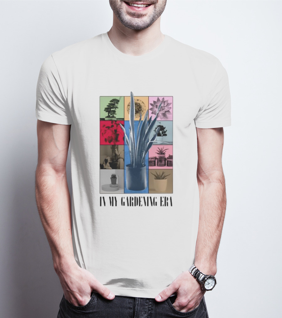 In My Gardening Era Vibrant Plant Montage T-Shirt