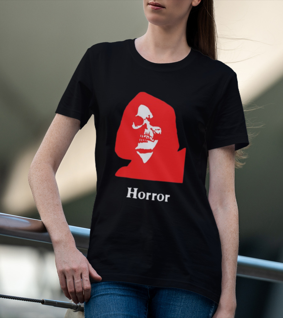 Lunchmeat Vhs Horror Reaper Marshall Julius Skull In Red Hood T-Shirt