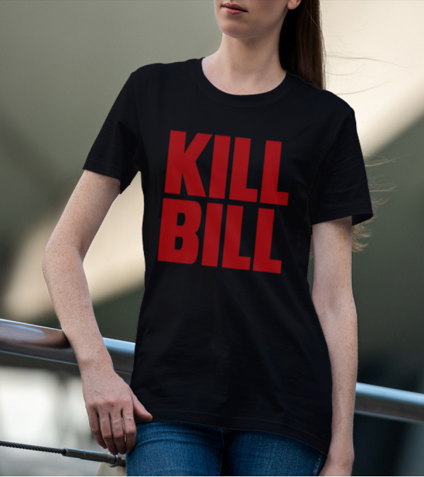 Hunter Schafer Kill Bill Red Block Letters T-Shirt