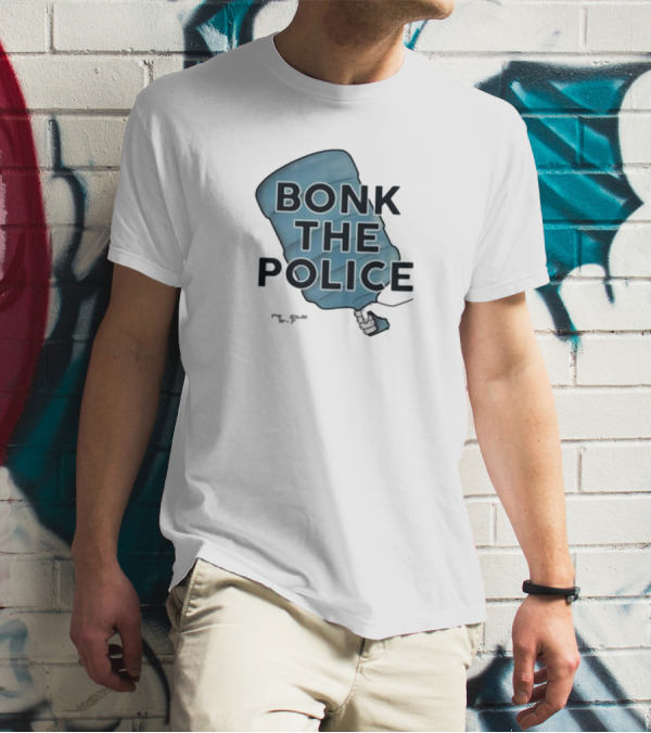 Timecapsuledesign Bonk The Police Water Jug Meme T-Shirt
