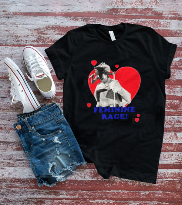Taylor Swift Feminine Rage Sussy Swiftie Heart Stage Performance T-Shirt
