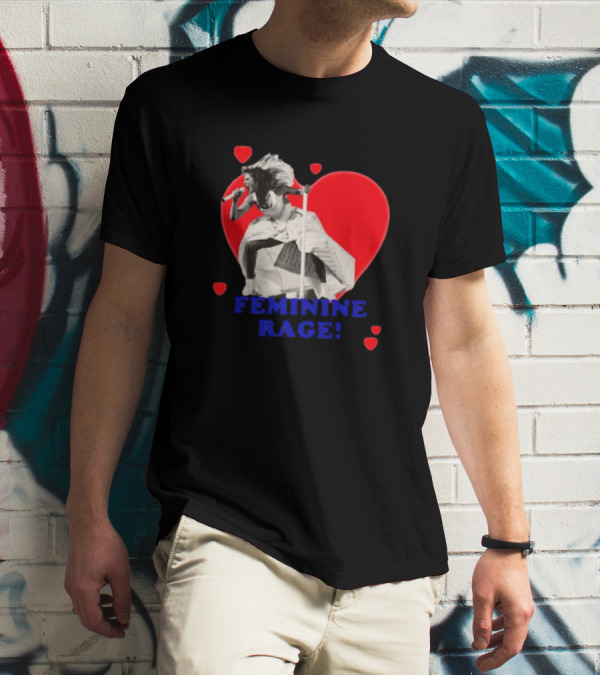 Taylor Swift Feminine Rage Sussy Swiftie Heart Stage Performance T-Shirt
