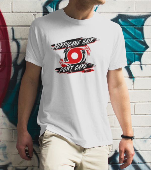 Mike's Weather Page Hurricane Hair Don't Care MWP Red Cyclone T-Shirt