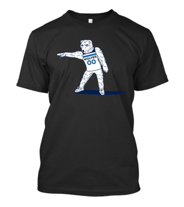 Wolves 00 Basketball Mascot Posing T-Shirt