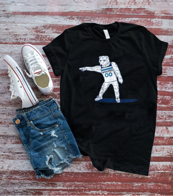 Wolves 00 Basketball Mascot Posing T-Shirt