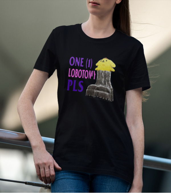 Jmcgg Pompompurin One 1 Lobotomy Pls Cute Character In Platform Boots T-Shirt