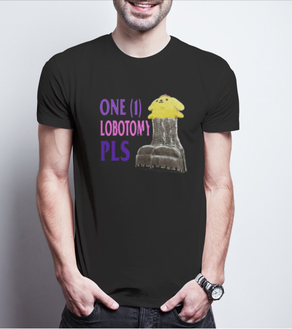 Jmcgg Pompompurin One 1 Lobotomy Pls Cute Character In Platform Boots T-Shirt