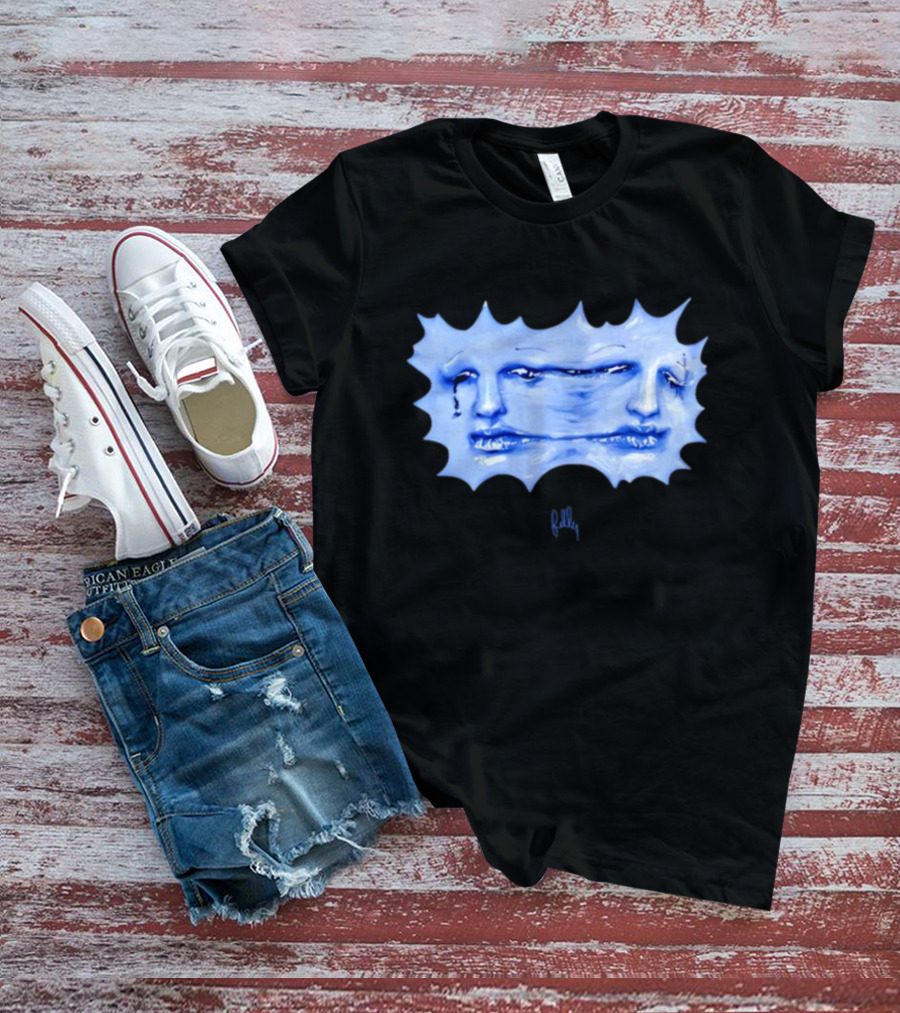 Felly Sun Liquid Blue Faces T-Shirt