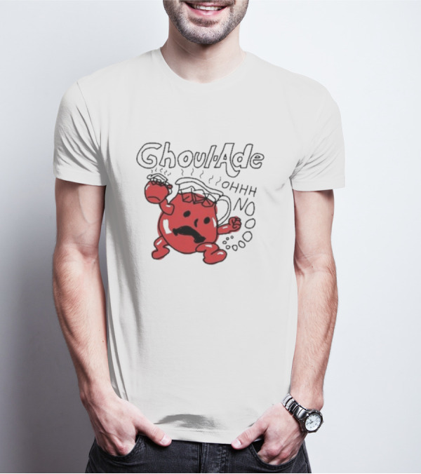 Ghoul-Ade Ohhh No Monster Juice Pitcher Panic Retro Scream T-Shirt