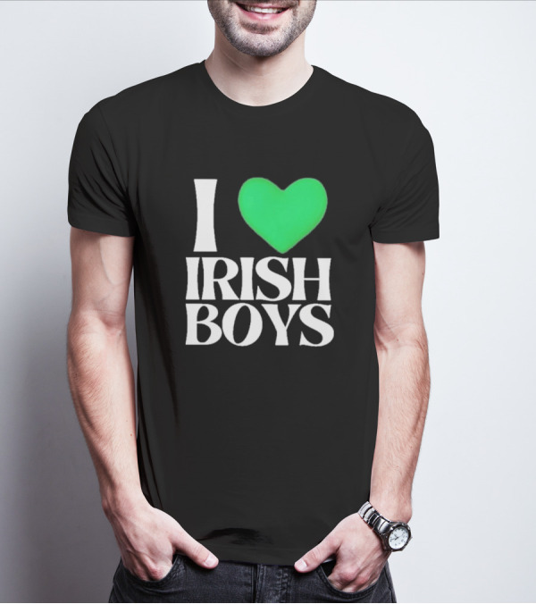 I Heart Irish Boys St. Patrick's Day Love T-Shirt
