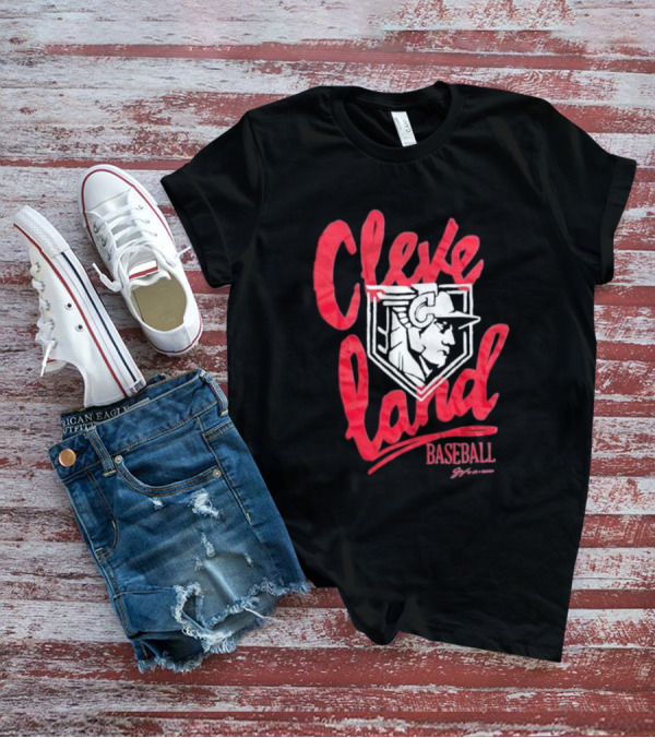 Cleveland Baseball Guardian Script T-Shirt