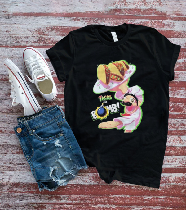 Curio Kujo Tacos Are The Bomb Chef With Bomb T-Shirt