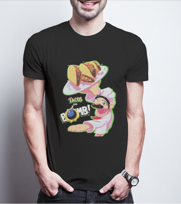 Curio Kujo Tacos Are The Bomb Chef With Bomb T-Shirt