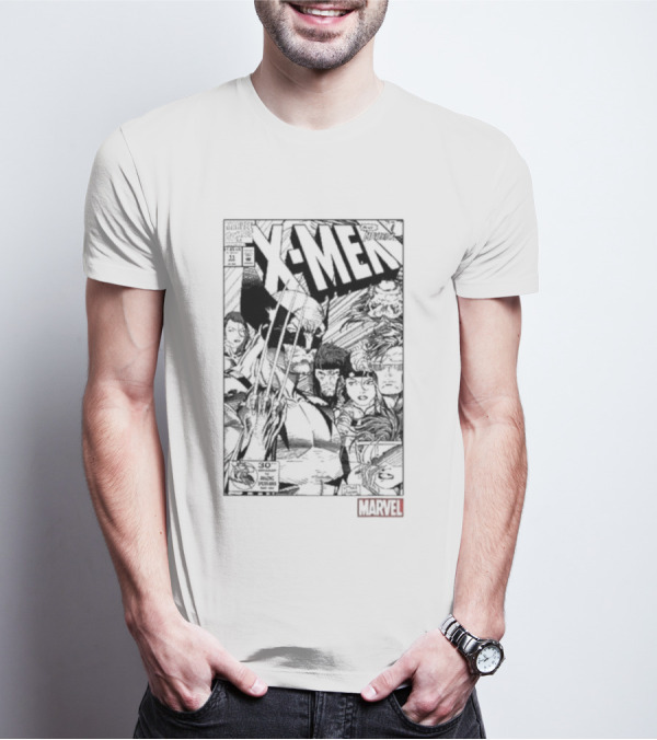 X-Men Marvel Comic Wolverine Team T-Shirt