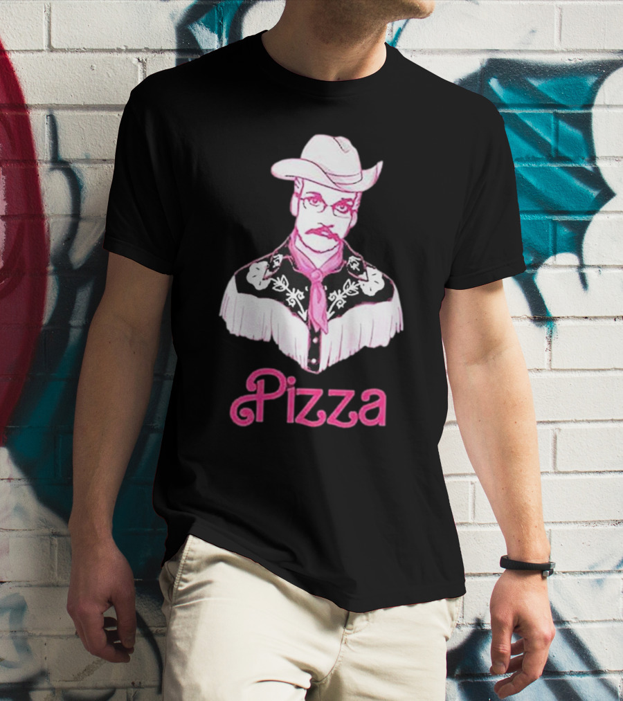 John Green He's Just Cowboy Pizza T-Shirt