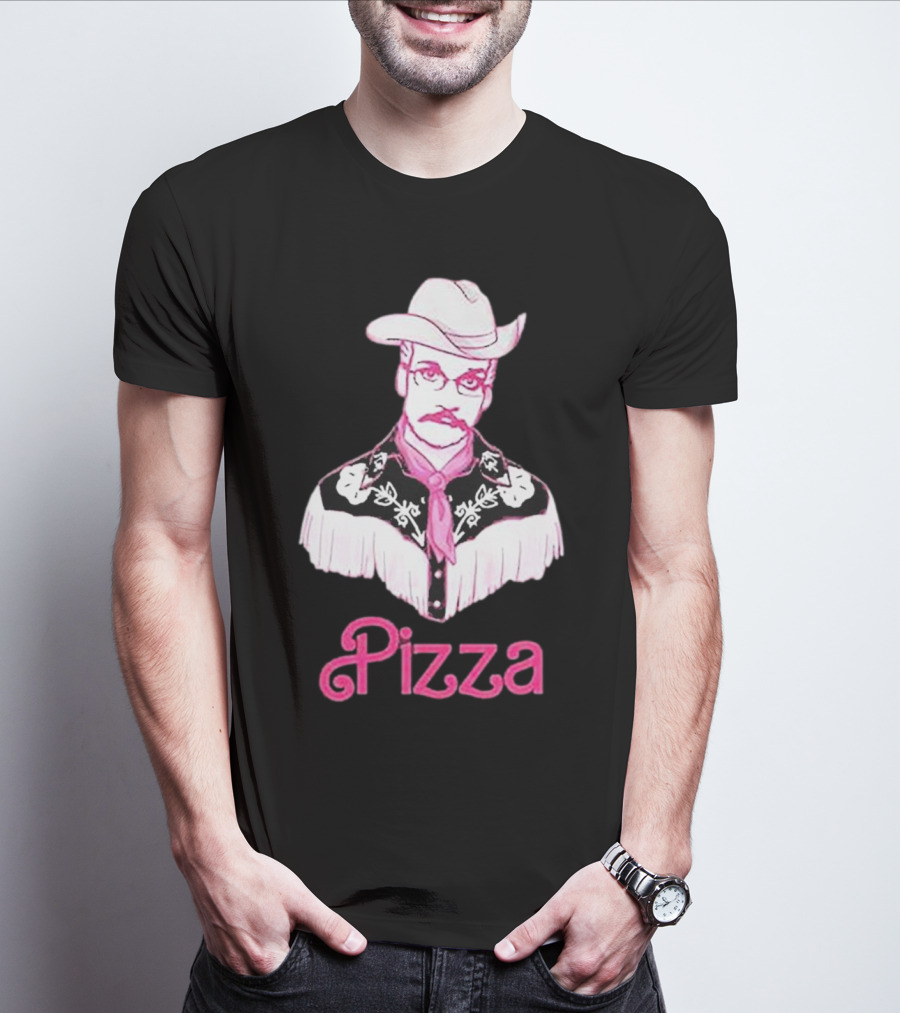 John Green He's Just Cowboy Pizza T-Shirt